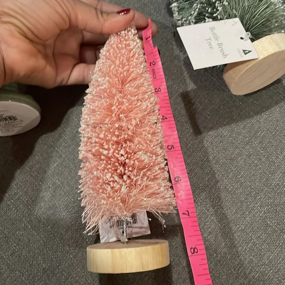 Target Playground Pink White Green Bottle Brush Nutcracker Ornament Collection